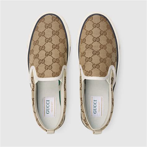 gucci black slip on|Gucci sneaker 1977 slip ons.